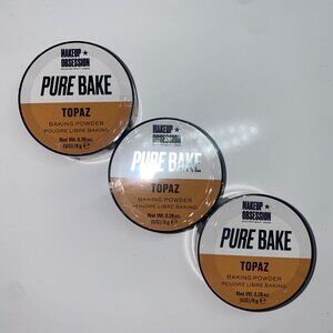 3 Brand New Makeup Obsession Pure Bake, Topaz Baking powder